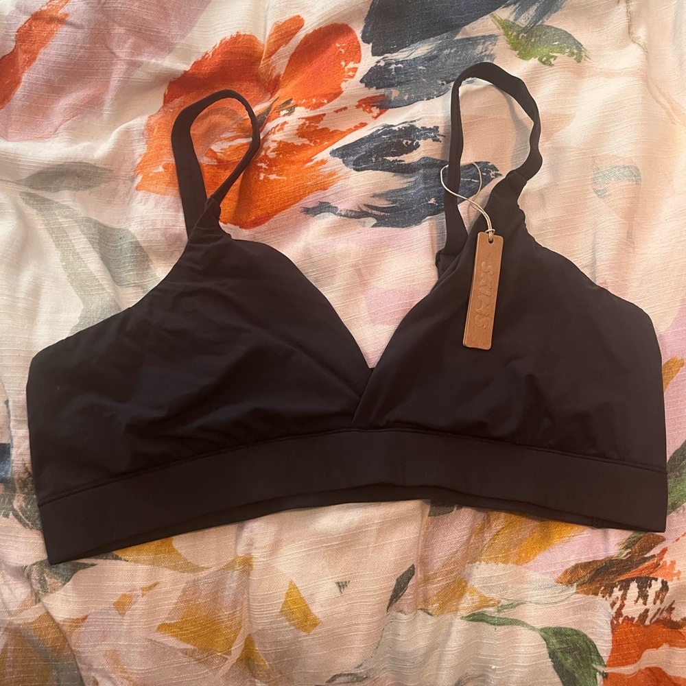 NWT skims black bralette 2X